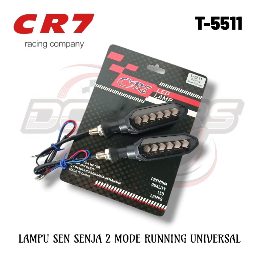 Lampu Sein Sen LED Running Model Gergaji 2 Mode Senja Sein Running Vixion Tiger Vario Aerox Klx Crf