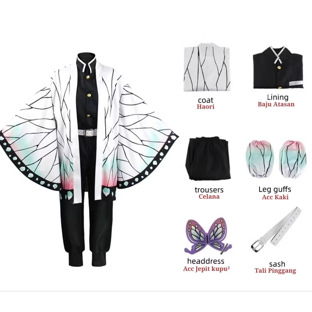 Costume Cosplay Kochou Shinobu - Demon Slayer/Kimetsu No Yaiba