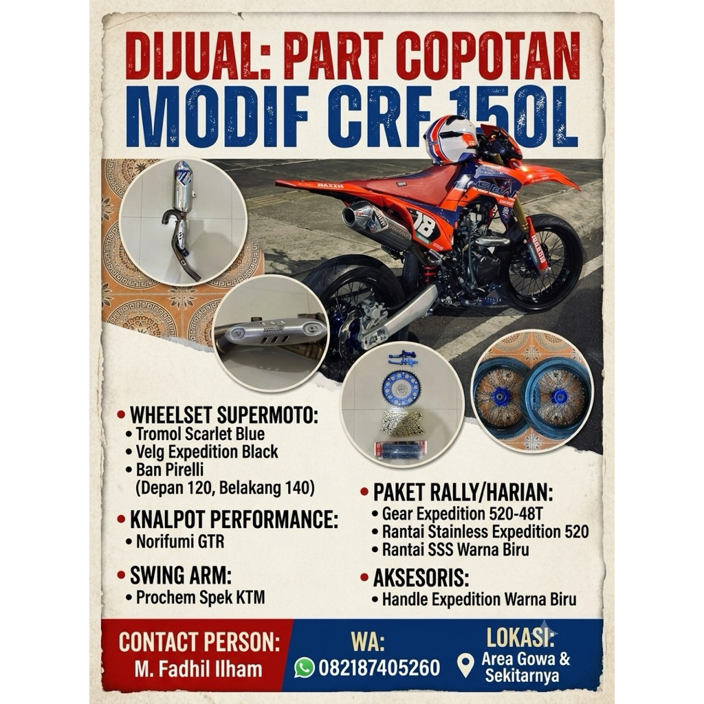 Knalpot Norifumi GTR - CRF 150L