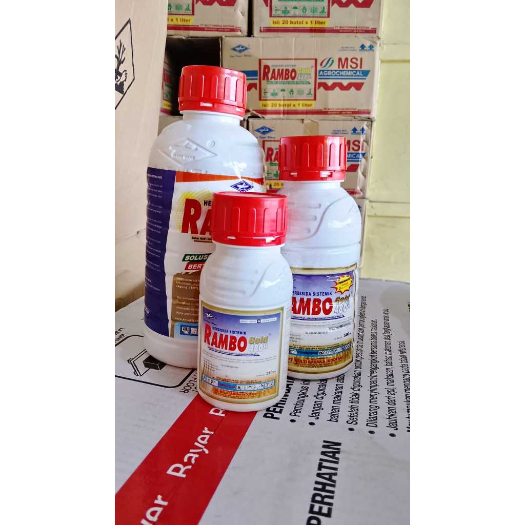 Herbisisa Rambo Gold 1 Liter Racun Rumput Obat Pembasmi Gulma Liar