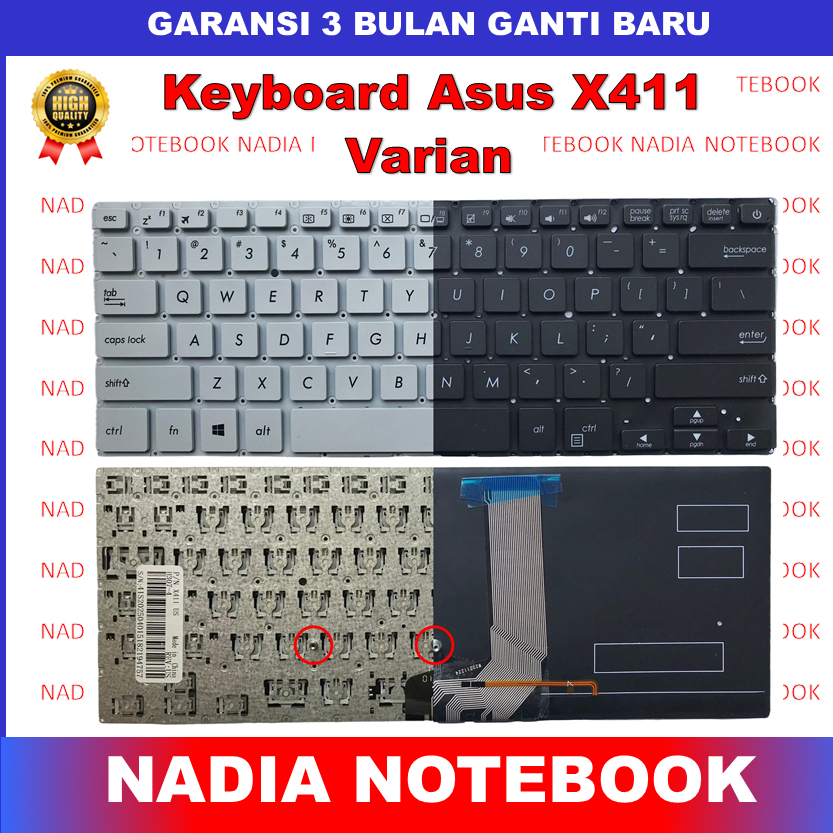 Keyboard Asus X411 S410 A411 A411Q A411U A411QA A411UA A411UF X411U X411Q X411M X411N