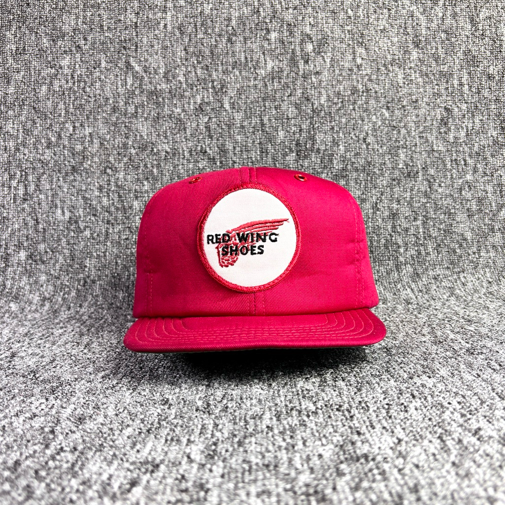 Topi Red Wing Shoes Hat Vintage 90s High Crown Second Preloved 499