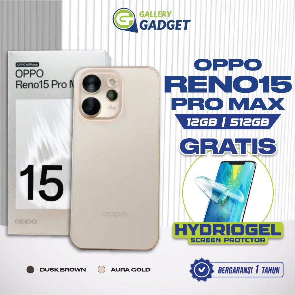 OPPO RENO 15 Pro Max 5G 12/256 GB 12GB 256GB RENO15 Garansi Resmi