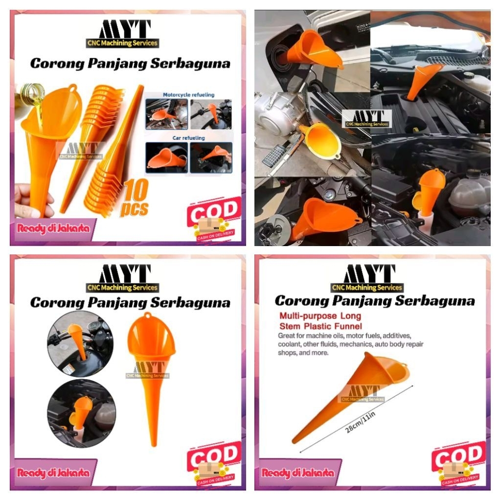 CORONG / TORONG PANJANG OLI MINYAK AIR BENSIN RADIATOR MOTOR MOBIL SERBAGUNA