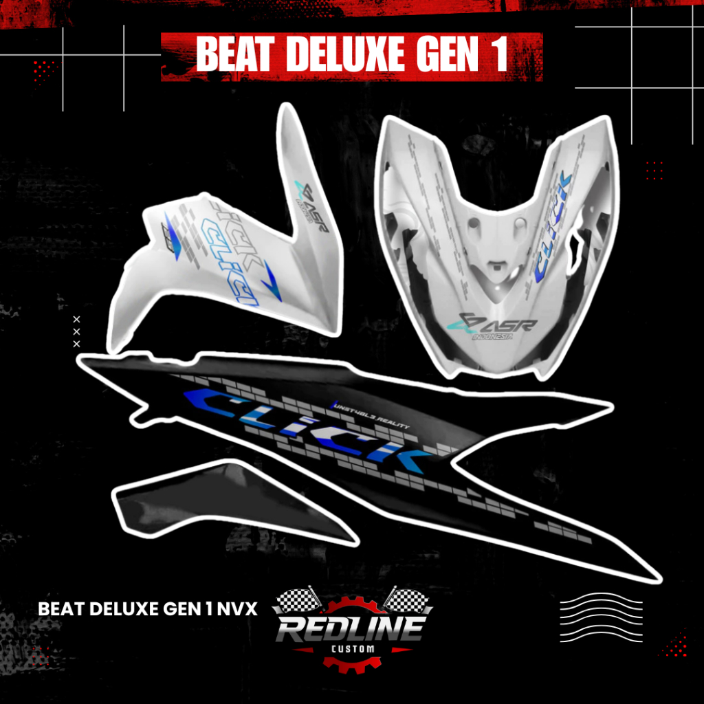 STRIPING TRANSPARAN HONDA BEAT DELUXE NVX