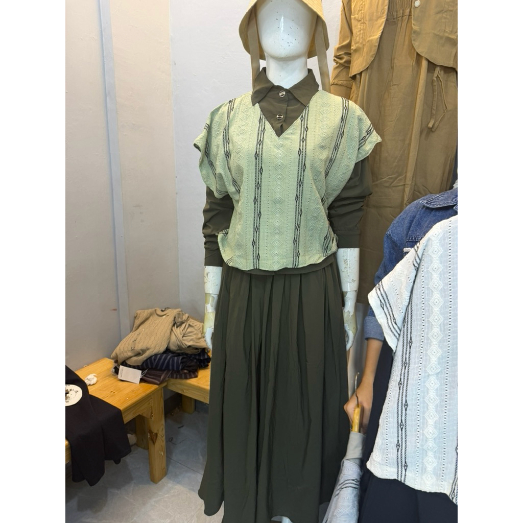 Setrok Layla terbaru - set rok Layla - setelan rok Layla