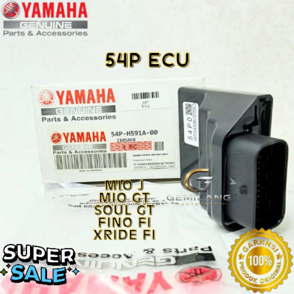 ECU KODE 54P, ECU MIO J, ECU MIO GT, ECU SOUL GT, ECU FINO FI, ECU XRIDE FI