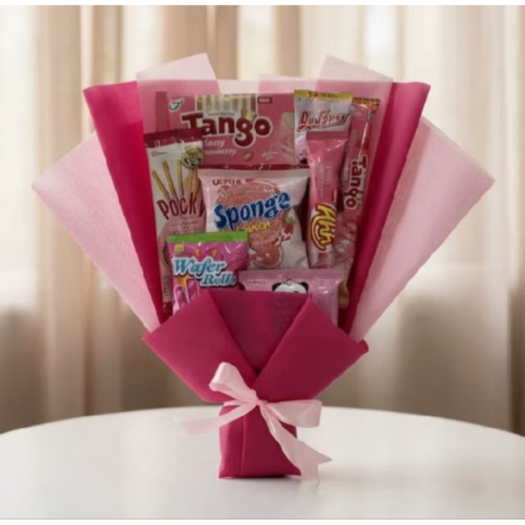 Hadiah Ulang Tahun Mini Snack Box - Warna Merah, Penuh Kejutan Manis