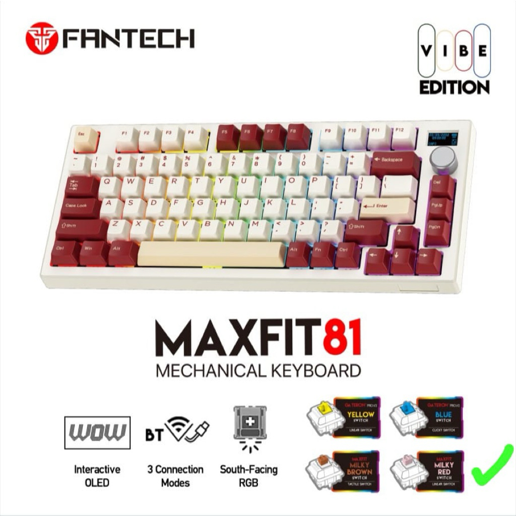 Fantech Maxfit 81, 75% (red)