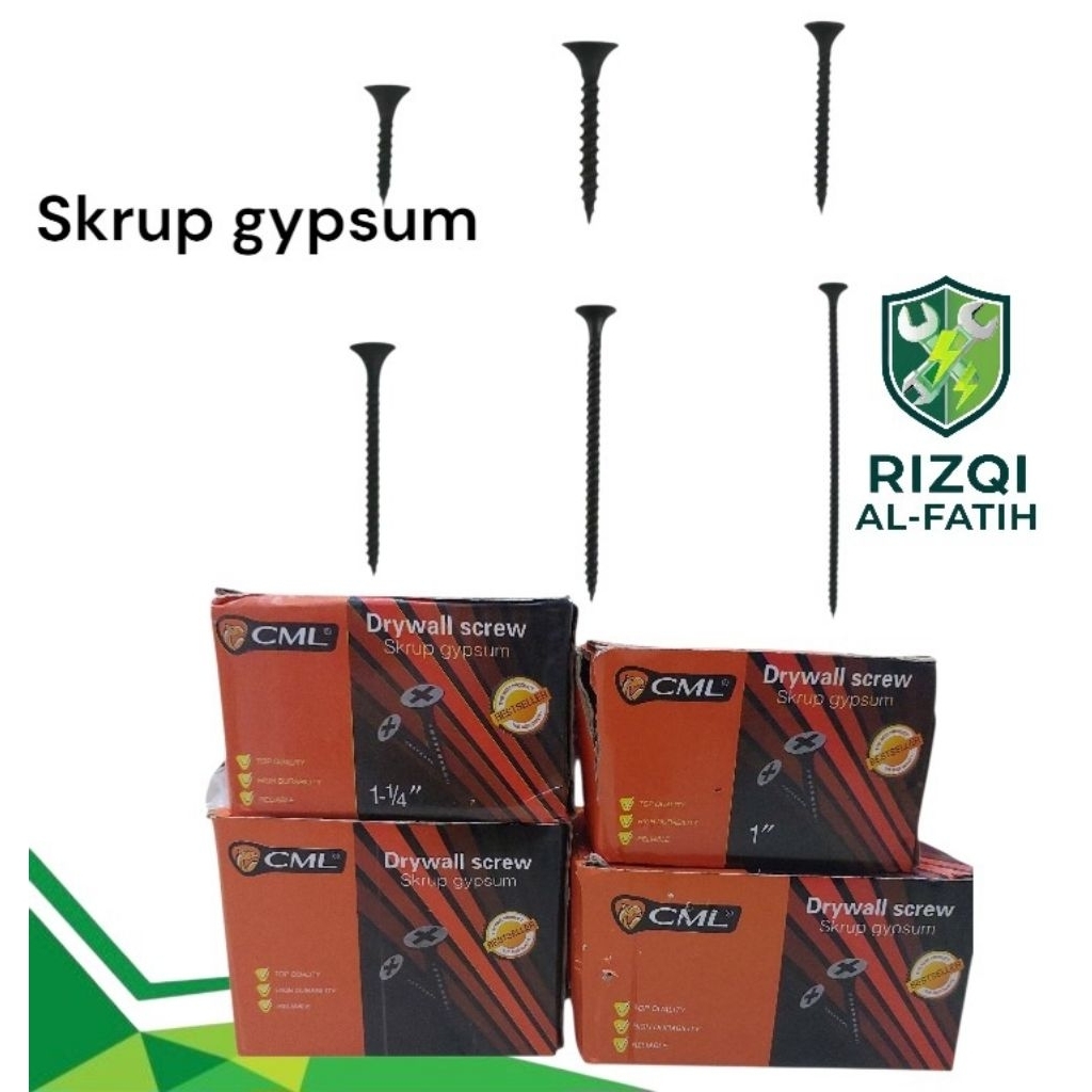 Camel sekrup gypsum 6x1 1/2 4cm 1dus sekrup kayu