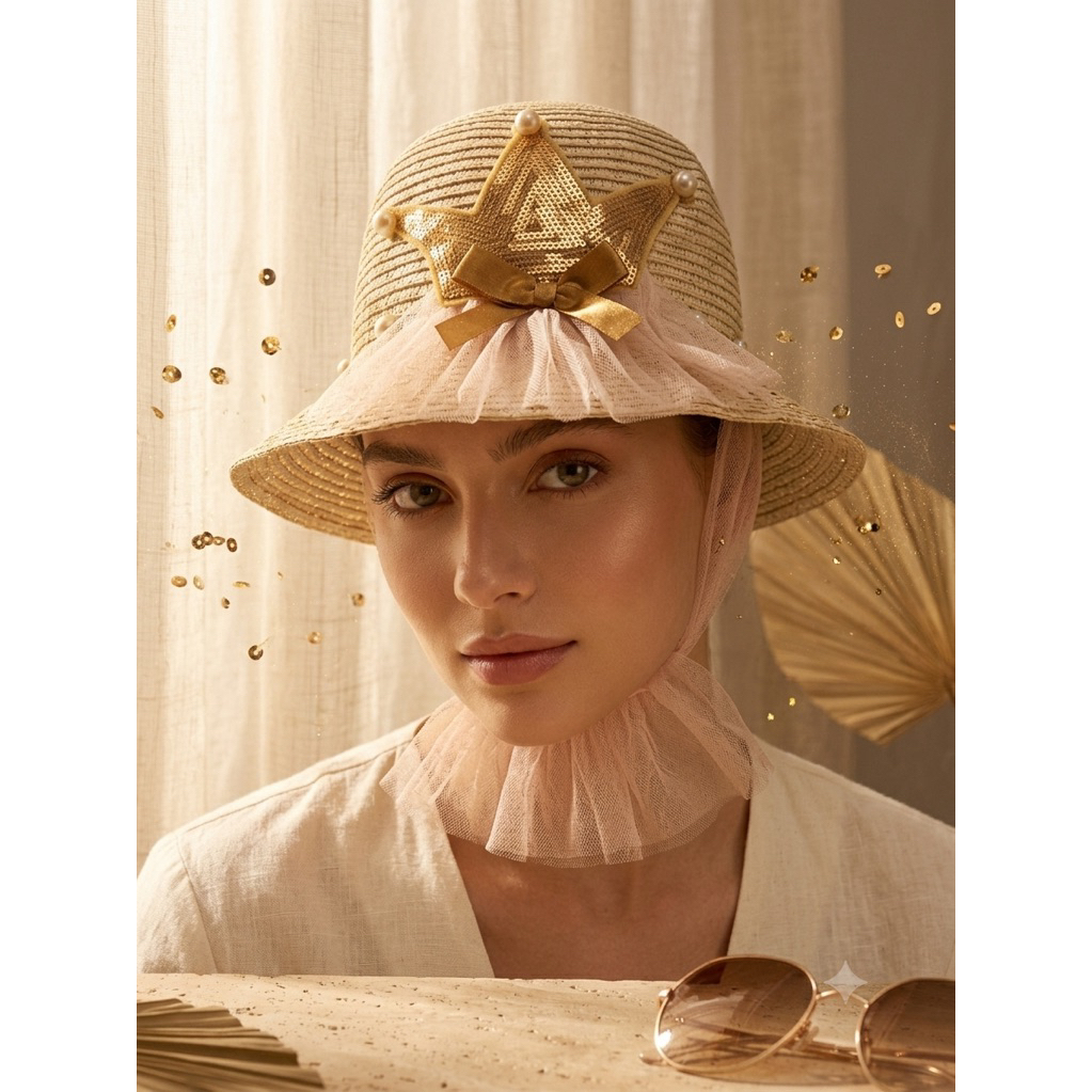 BANTU(NWTA)> Beach Hat Korea’s Production Original - Brown (Aksesoris)|Preloved/2nd/Second/Bekas/Sep