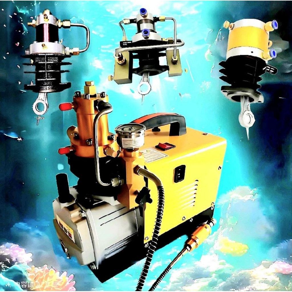Pompa Compresor PCP Scuba 6000psi 12V DC Portable Osygen Compresor - Automatis