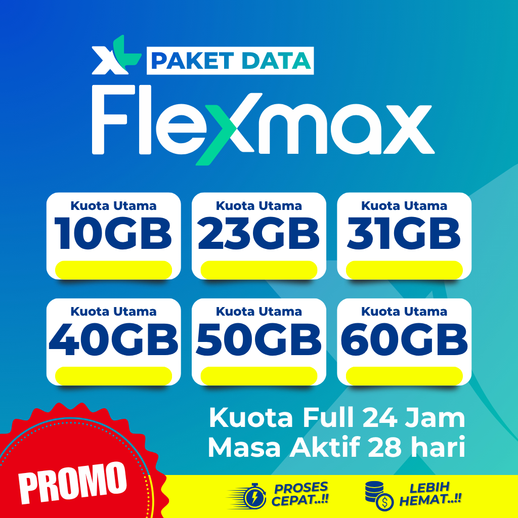 Paket Data XL Flex Max | XL full nasional | PROMO