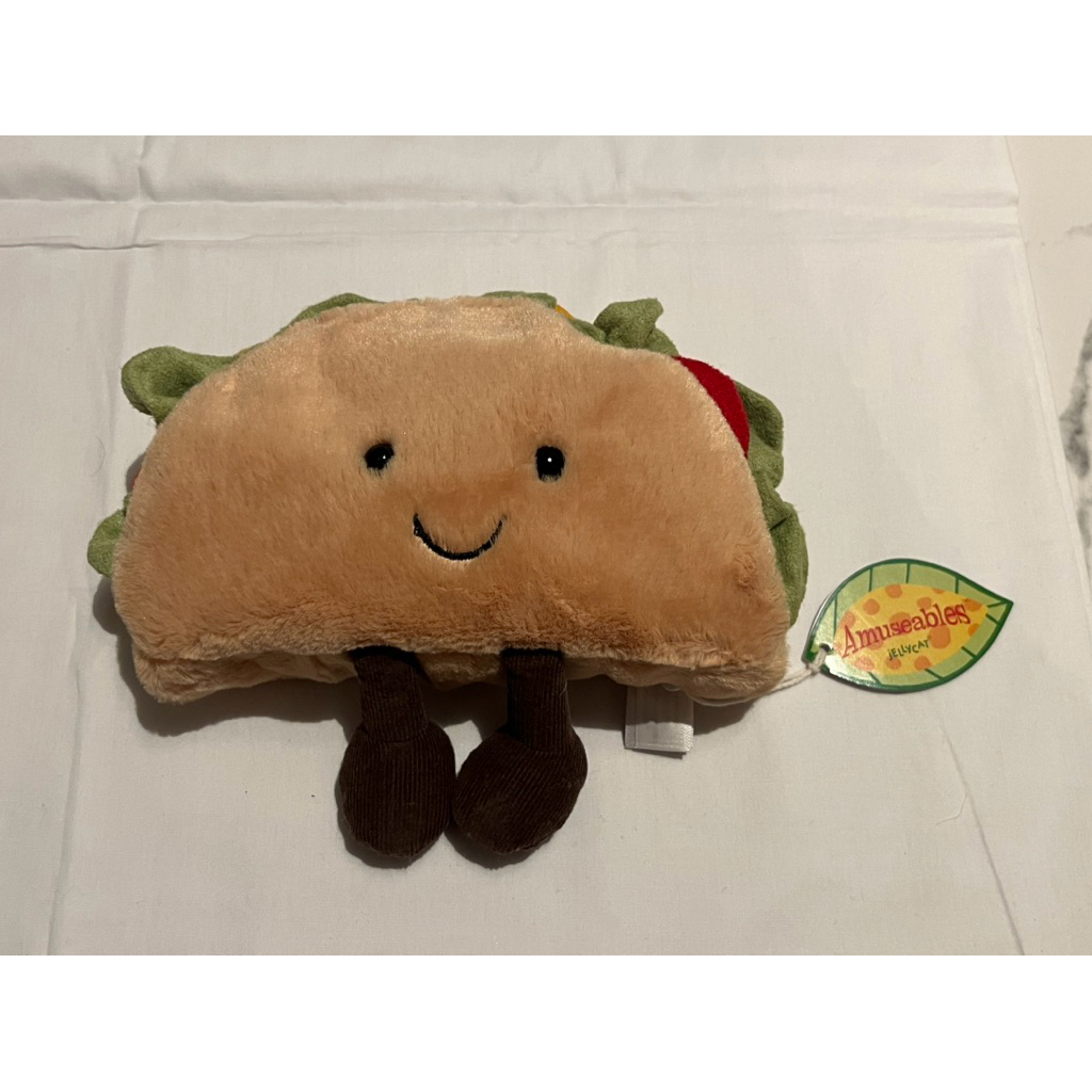Original Jellycat Taco | Taco plushie, Taco pin, Jellycat stickers