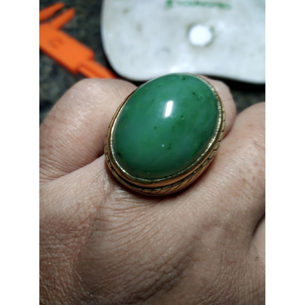 Batu Cincin Giok Aceh Hq Natural Alam Kode 25/537