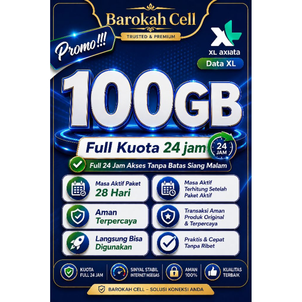 PAKET DATA INTERNET XL FLEX MAX 100GB BULANAN
