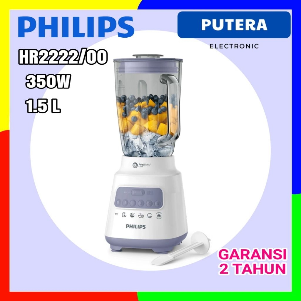 PHILIPS Blender 5000 Series HR2222/00 Blender jus - Blender bumbu philips - Dry Mill - Blender Serba