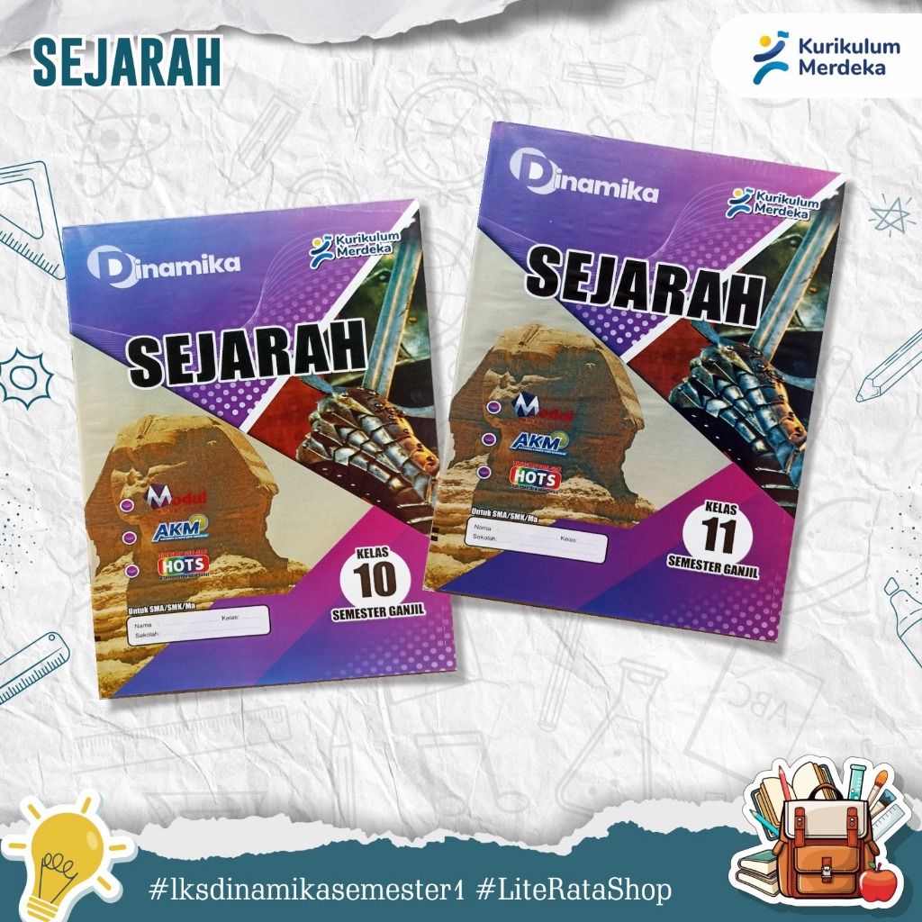 LKS DINAMIKA SEJARAH SMA MA SMK KELAS 10 11 SEMESTER 1 2026-2027 KURIKULUM MERDEKA