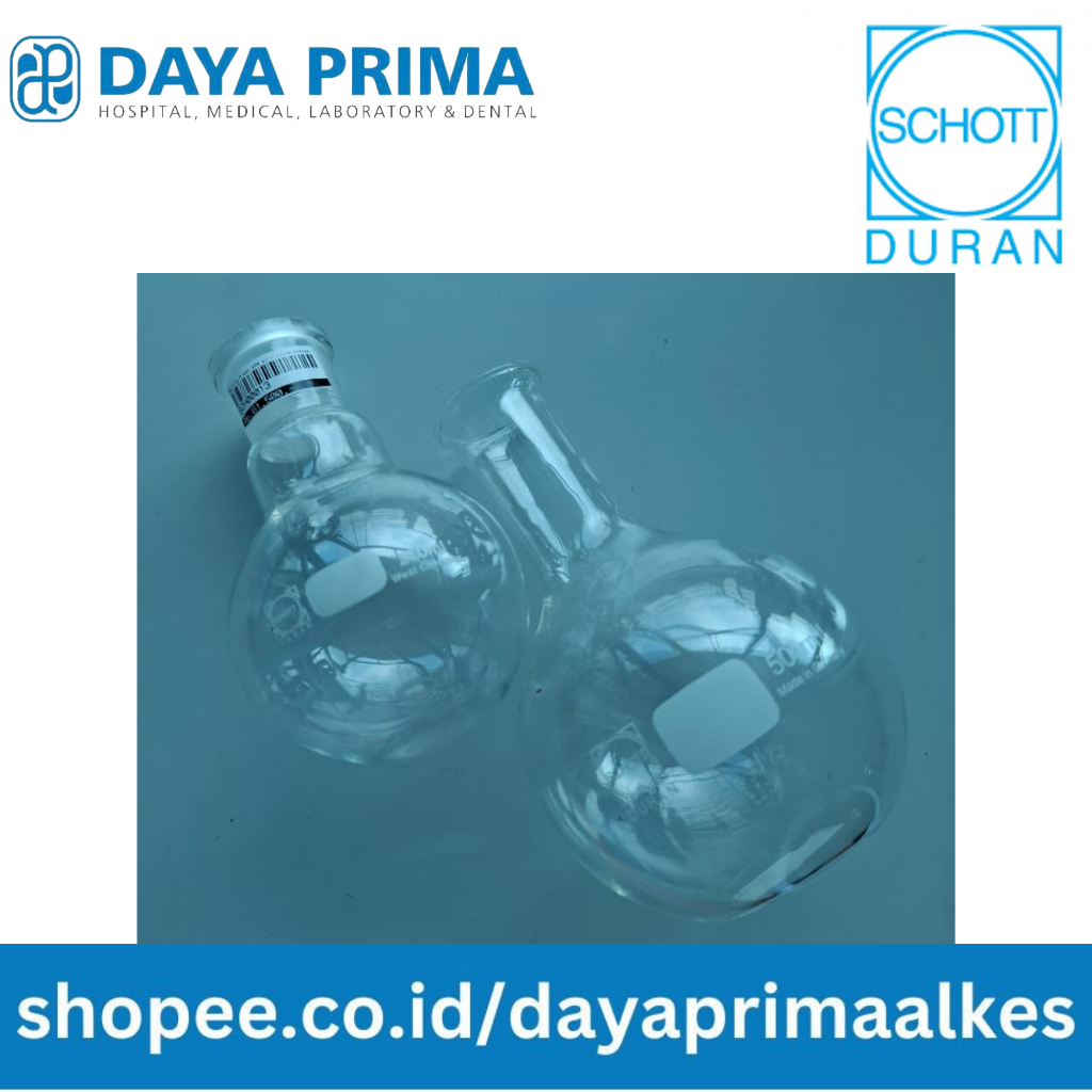 Schott Duran Boiling Flask 250 ml Round Bottom ( Alas Bulat ) / Flat Bottom ( Alas Datar ) // Boilin