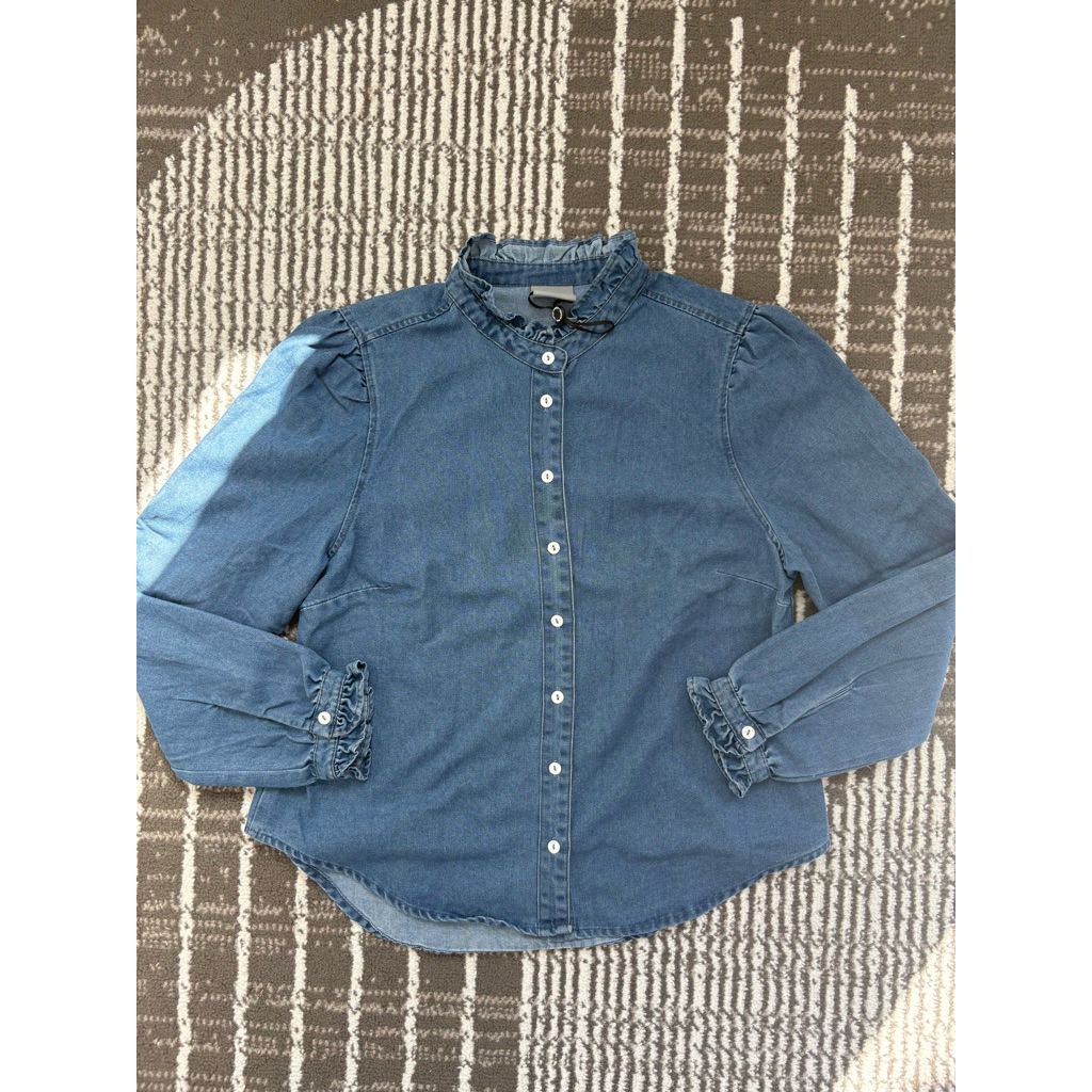 This Is April Daria Top - Light Denim