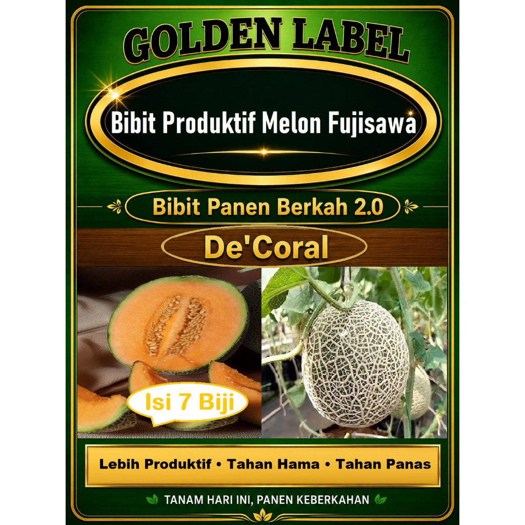 Bibit Panen Berkah 2.0 | Bibit Produktif Melon Fujisawa Lebih Tangguh & Lebih Produktif | Biji Benih