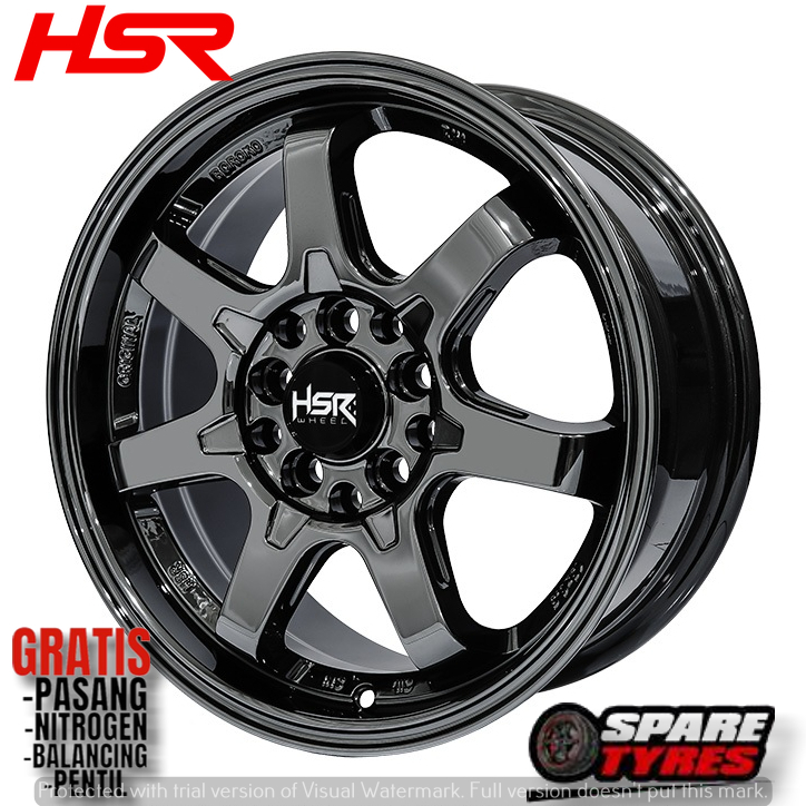 VELG RACING HSR RING 15 MODEL PALANG UNTUK ERTIGA XOVER WULING RUSH DLL
