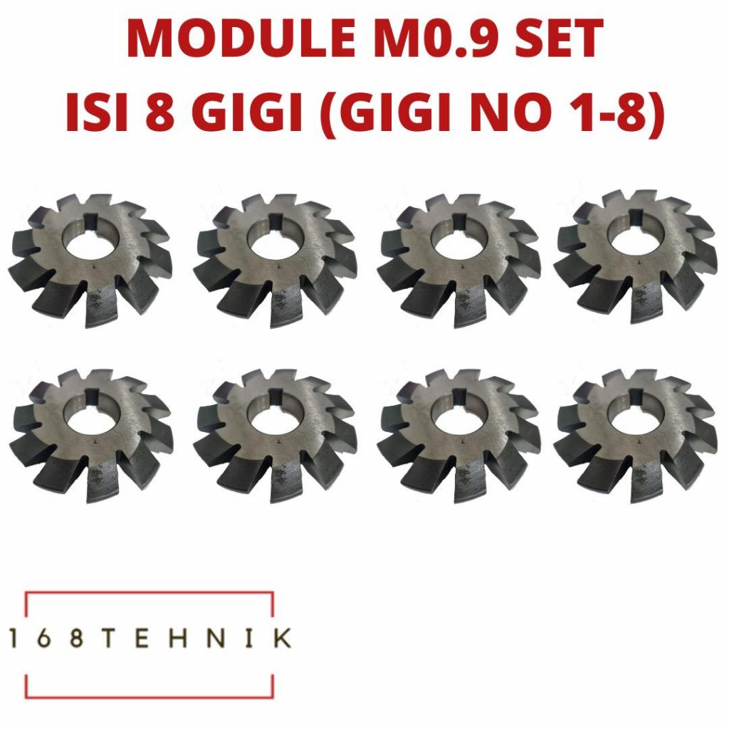 MODULE M0.9 / MODULE M0.9 GEAR MILLING CUTTER M0.9 / MODUL PISAU GIGI M0,9