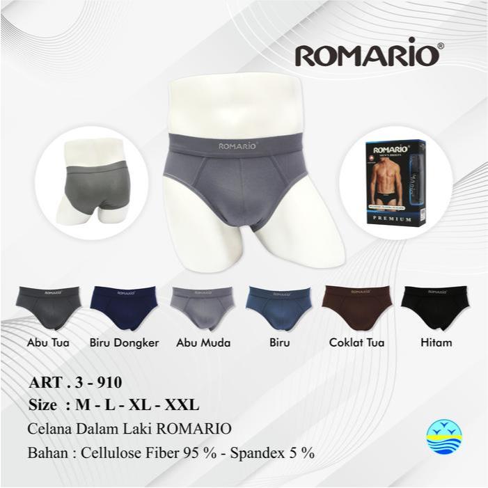 TERMURAH CELANA DALAM / CD ROMARIO PRIA 1 BOX ISI 3 PCS