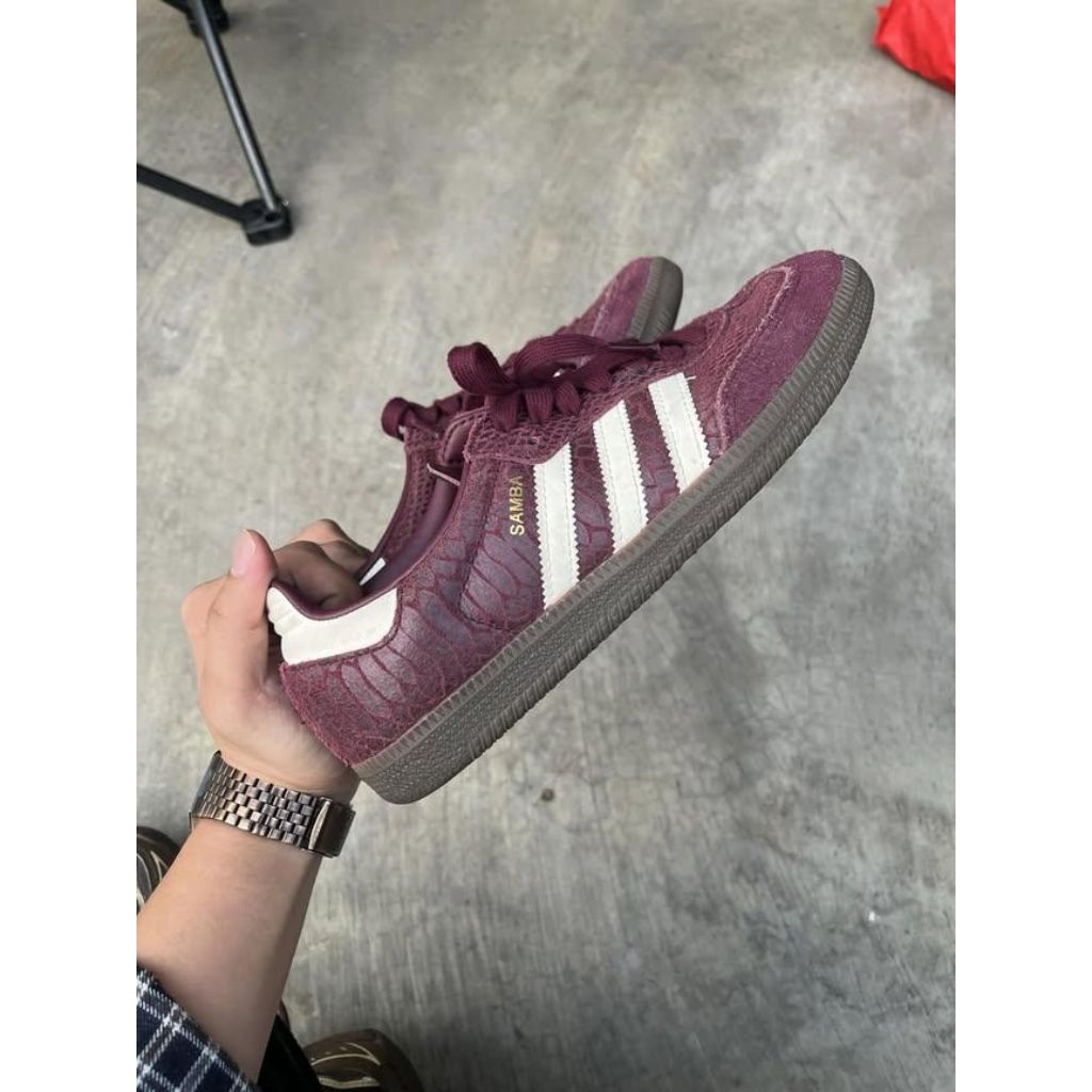 adidas samba women burgundy preloved second original