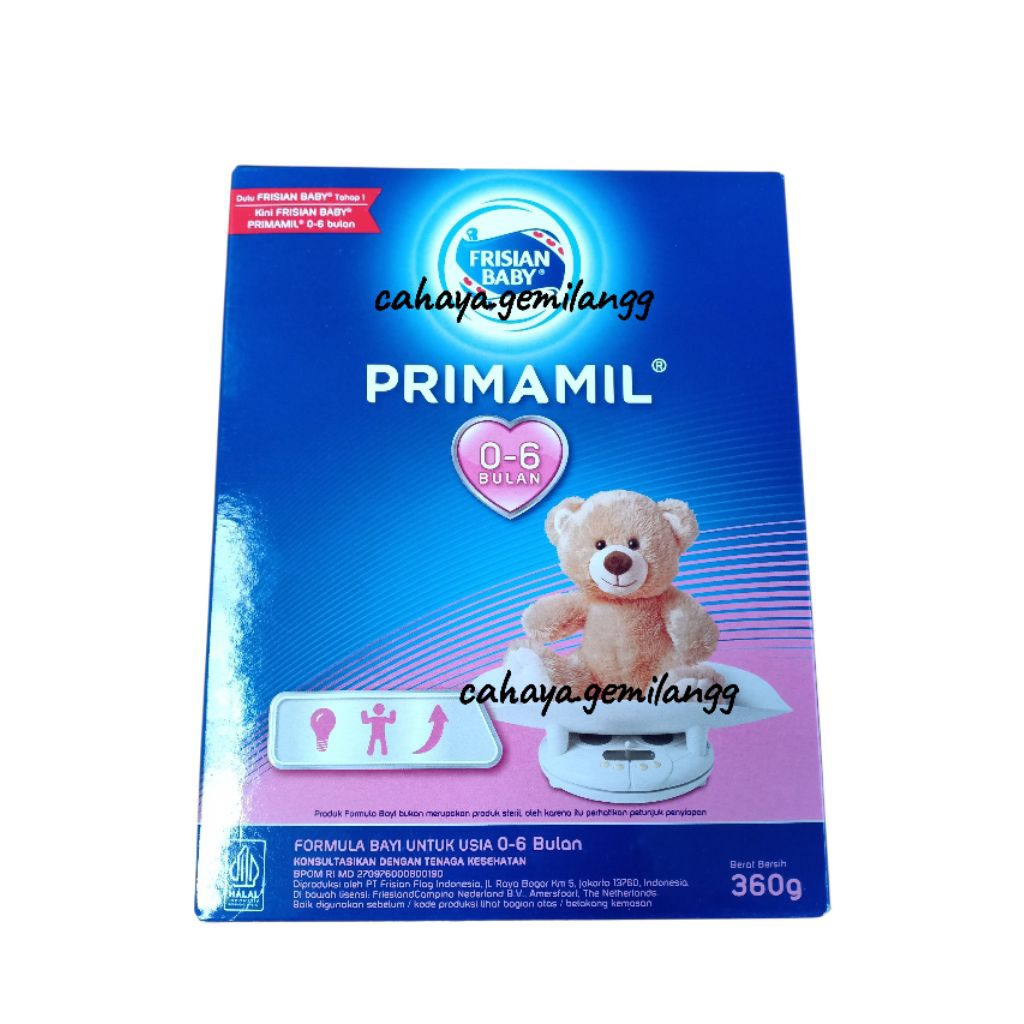 Frisian Baby Primamil 0-6 Bulan Plain 360gr - Susu Formula Bayi 0-6 Bulan / Susu Pertumbuhan / Susu 