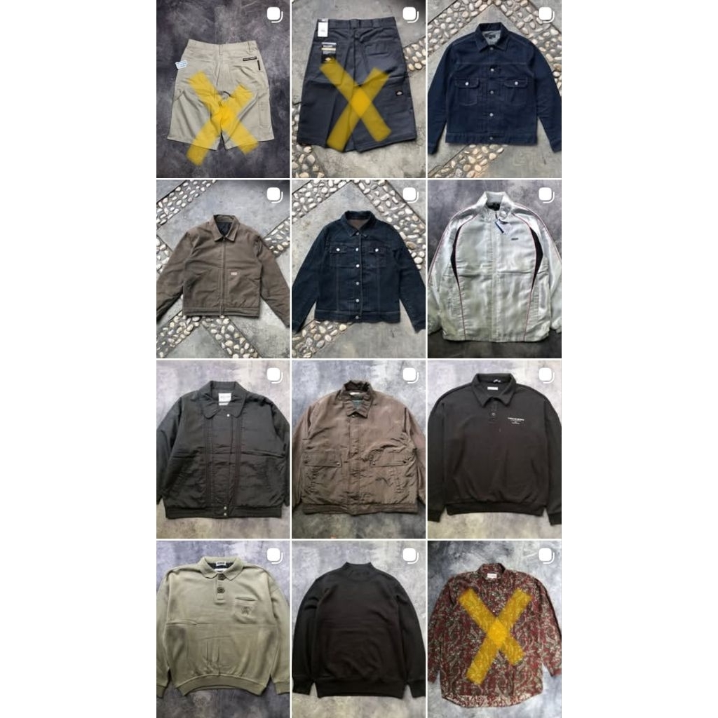 Preloved Atasan Jacket/Crewneck/Trucker Jeans Denim/Rugby Knit Outer/Turtle neck/Sweater/Polo Rugby/