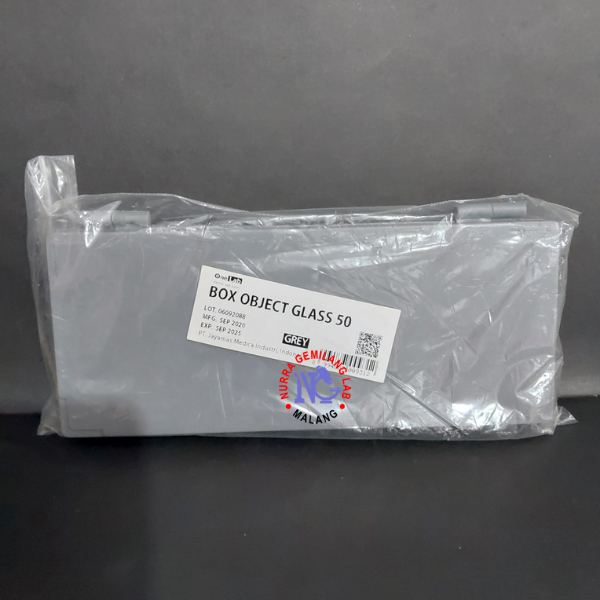Kotak Preparat 50 Slide Plastik OneLab | Box Preparat | Box Object Glass 50 | Tempat Preparat