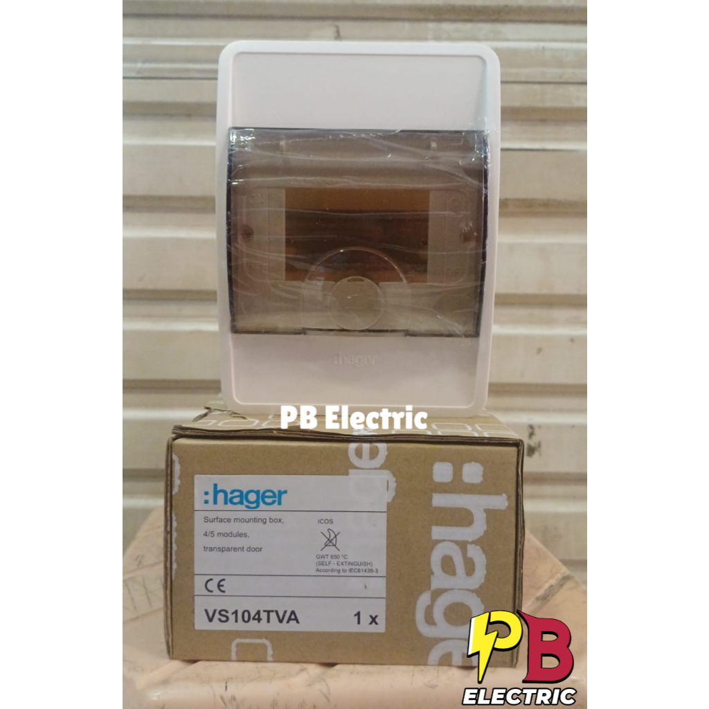 Box MCB 4 Group Outbow Merk Hager / Box MCB 4 Group Outbow Tempel VS104TVA HAGER