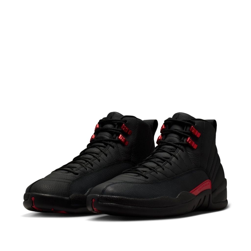 Nike Air Jordan 12 Retro Bloodline Black Varsity Red - Men's Shoes Original