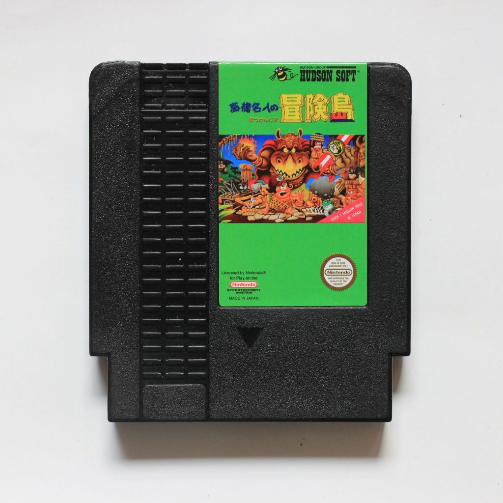 Kaset Nintendo NES Adventure Island 72 Pin Tested Normal Game Jadul
