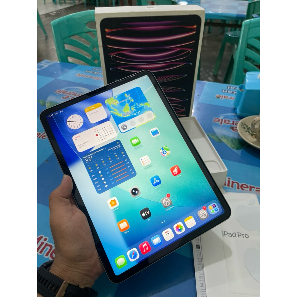 IPad PRO M2 256GB, Wifi GRAY || SecondOriginalMantap