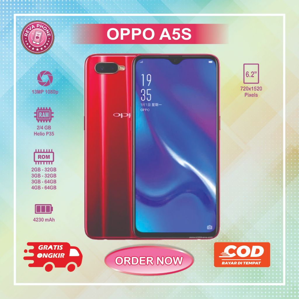 HP OPPO A5S Normal second siap pakai