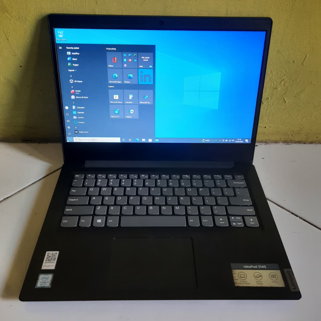 LAPTOP LENOVO IDEAPAD S145 INTEL CORE I3 GEN 8 RAM 8GB HDD 1TB SECOND