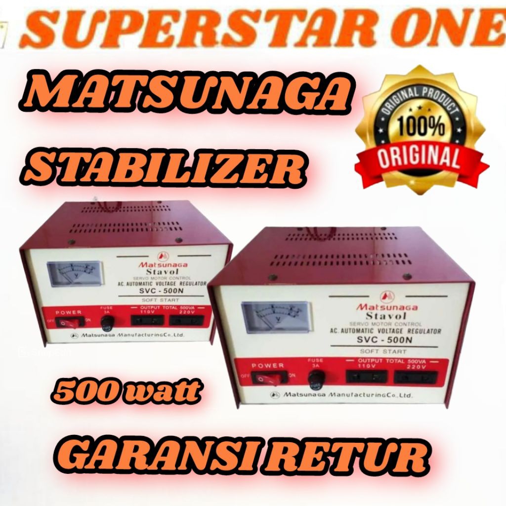 STABILIZER 500 WATT MATSUNAGA/STAVOL MATSUNAGA