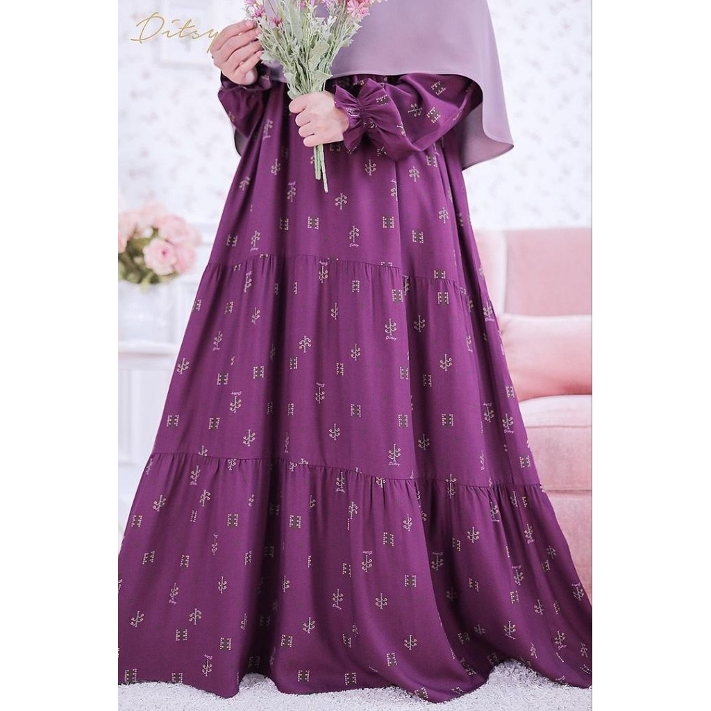 Reed Plum (M, L, XL) Nightgown Ditsy edisi Juni 2026