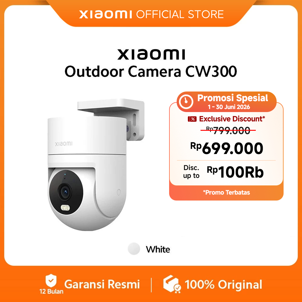 Xiaomi Outdoor Camera CW300 | CCTV Outdoor | Resolusi 2.5K | AI | IP66 Tahan Debu & Air | Fitur Call
