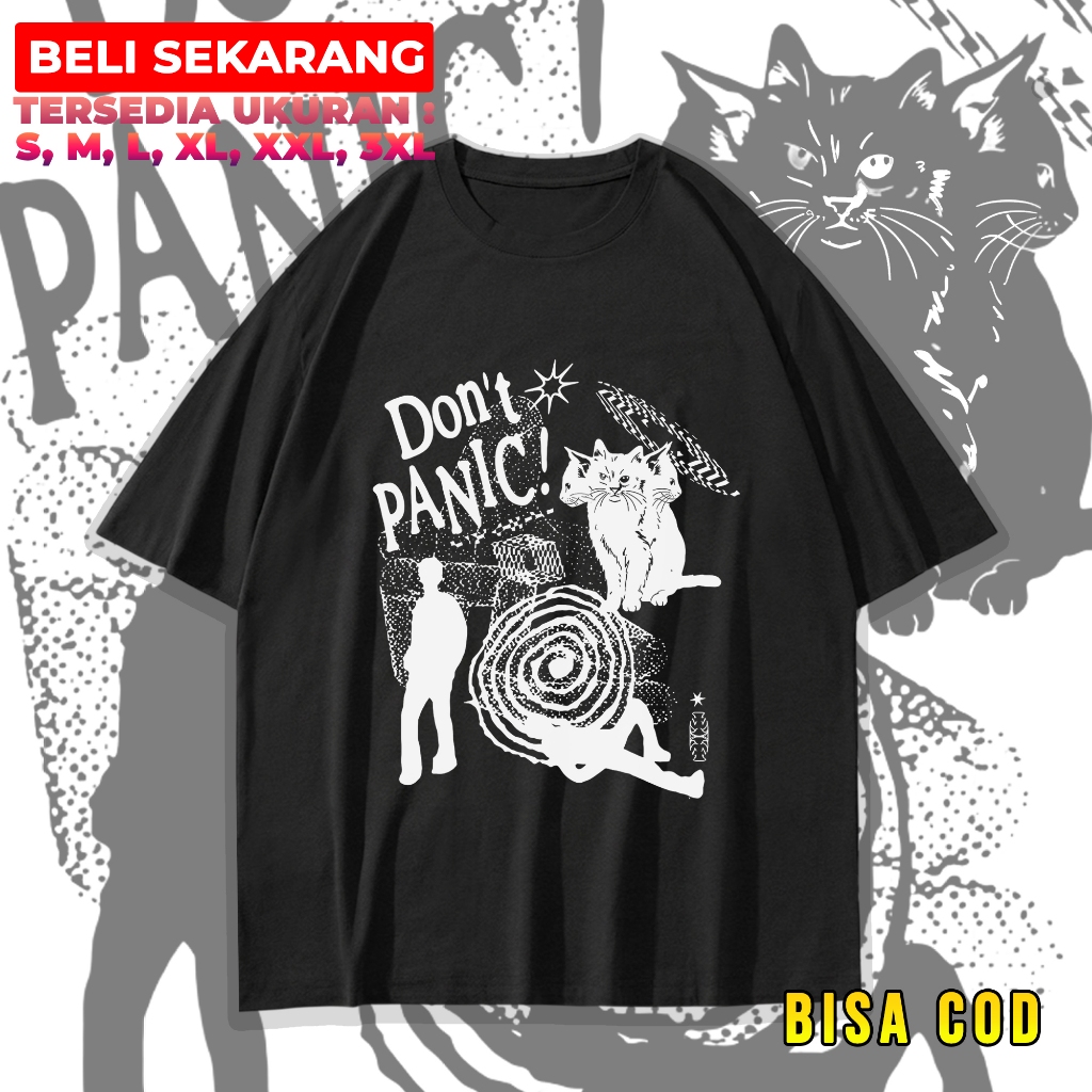 Tshirt korean kpop svt carat JEONGHAN dont panic cat Bahan Semi Katun Nyaman dipakai