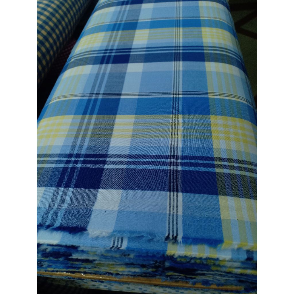 BAHAN KATUN KEMEJA KOTAK KOTAK/BAHAN KATUN IMPORT/ KAIN KATUN KOTAK-KOTAK PREMIUM