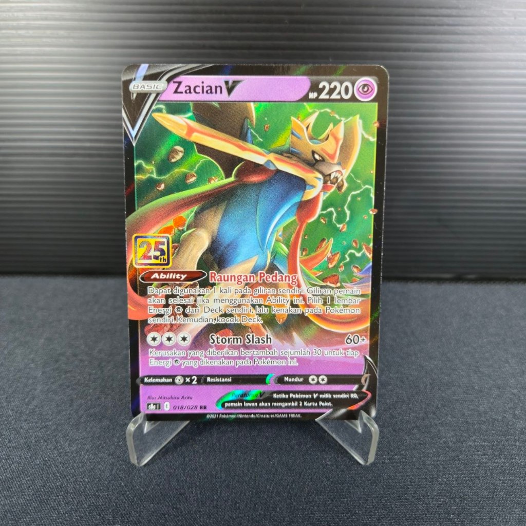 Zacian V 018/028 25th Anniversary IDN