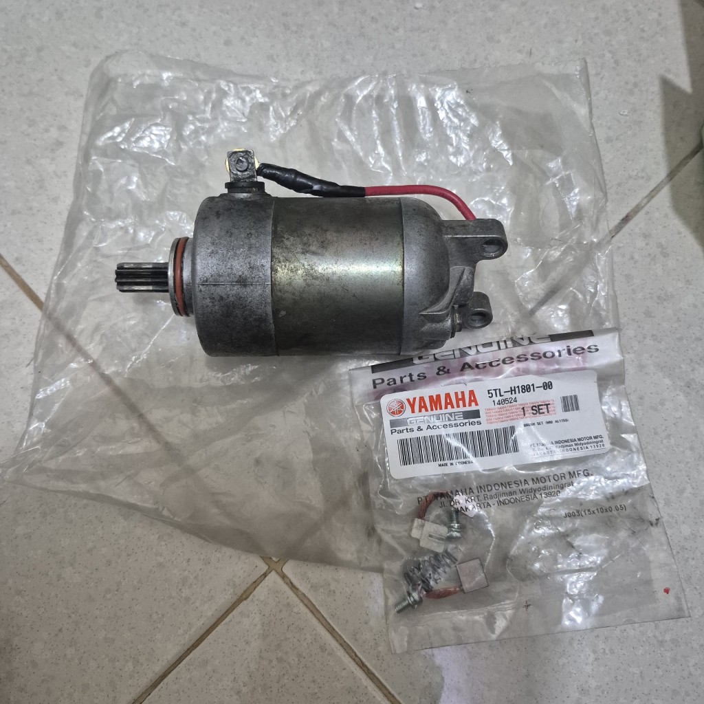 Starter Motor Dinamo Yamaha Xeon GT Mio Sporty Smile Soul Fino Nouvo Sparepart Areng