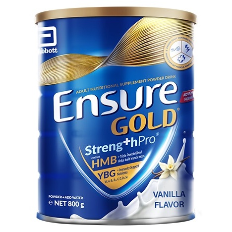 SUSU BUBUK ENSURE GOLD VANILLA *Less Sugar 800 GRAM