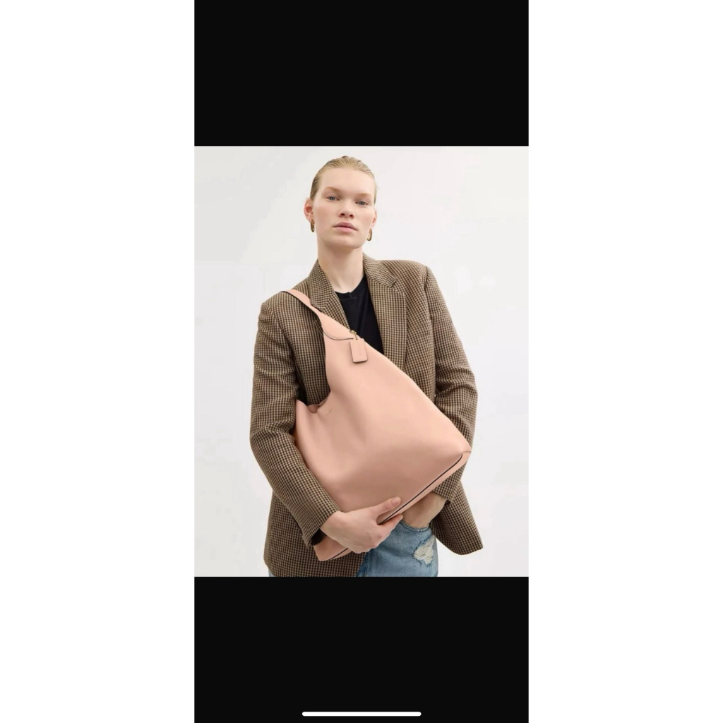 coach brooklyn pink hobo bag