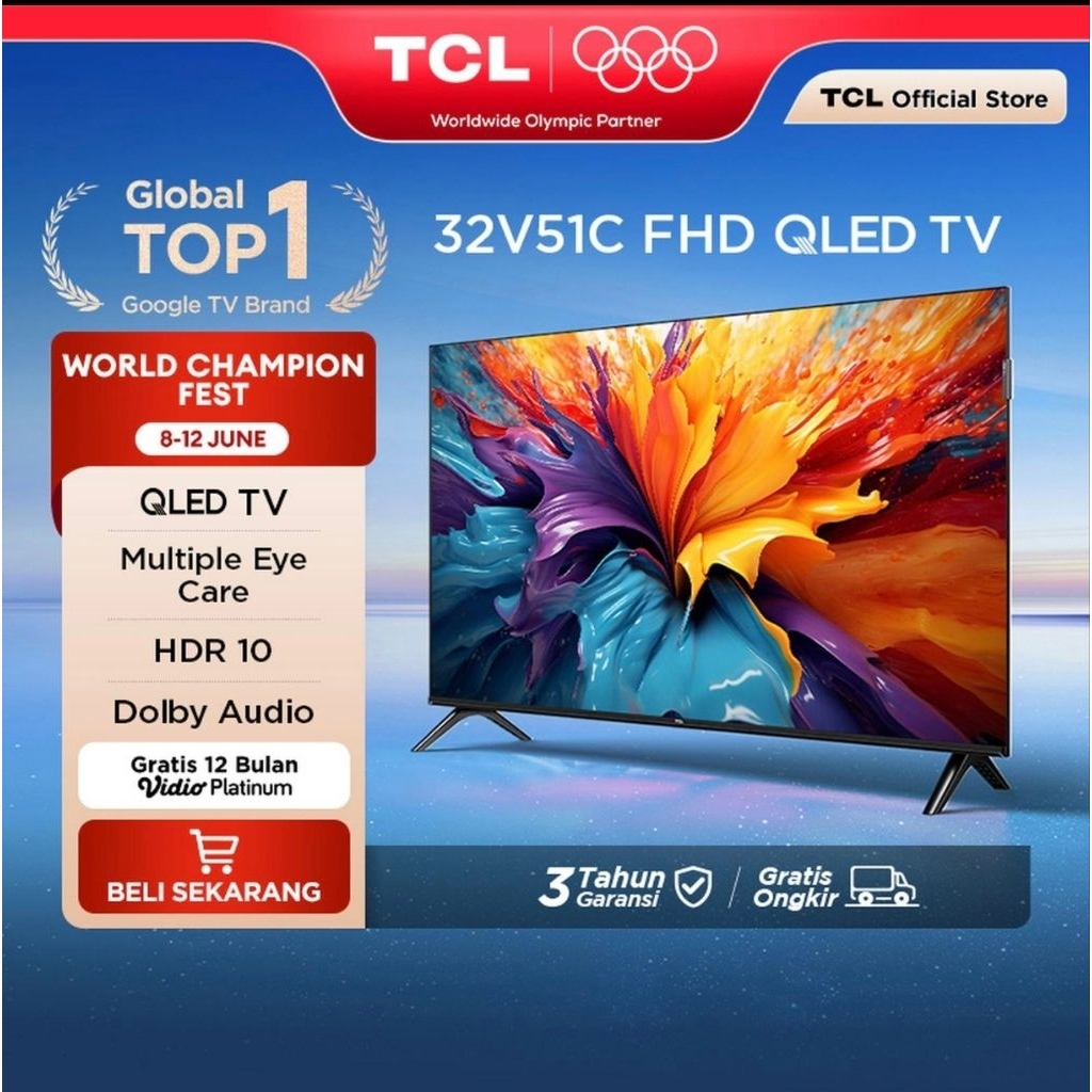 LED TCL 32 V51C QLED
