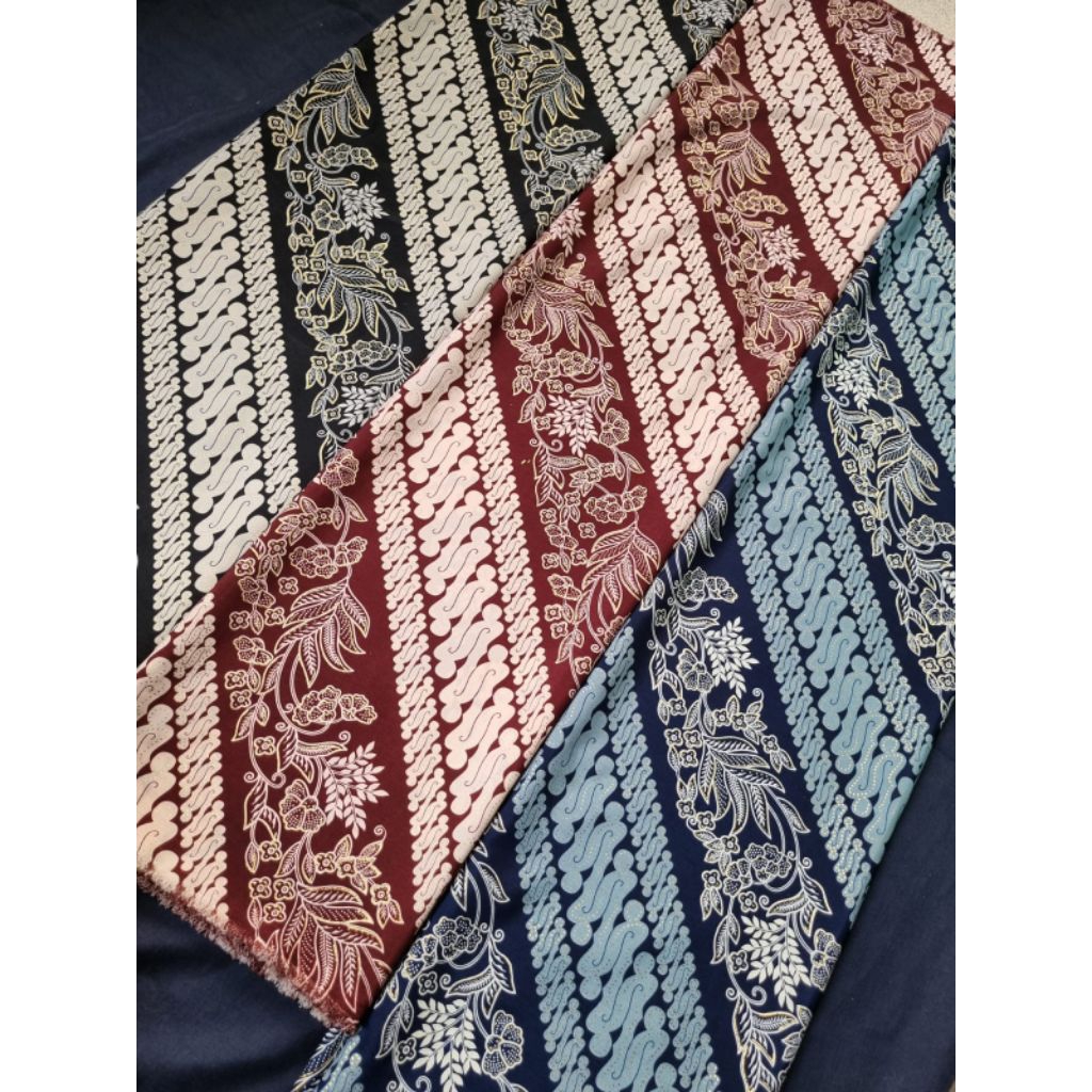 Kain batik semi sutra / Kain Batik Motif lereng / Kain Batik Premium