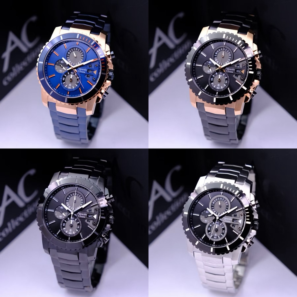 Jam Tangan Pria Alexandre Christie 6455 AC6455 AC 6455 -ORIGINAL-